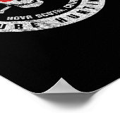 オークアイランドトレジャー狩りクラブヴィンテージスカル ポスター (角)