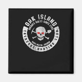 オークアイランドトレジャー狩りクラブヴィンテージスカル マグネット (正面)