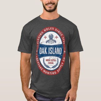 オークアイランドトレジャー狩りレトロテンプラールナイト Tシャツ