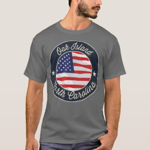 オークアイランド – 愛国的ノースカロライナ土産T-S Tシャツ