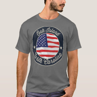 オークアイランド – 愛国的ノースカロライナ土産T-S Tシャツ