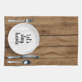 オークウッドでのディナー設定 キッチンタオル