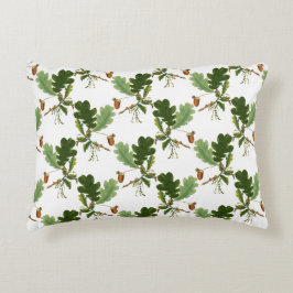 オークエレガントの葉とアコーン アクセントクッション