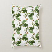 オークエレガントの葉とアコーン アクセントクッション (正面(垂直))