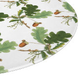 オークエレガントの葉とアコーン カッティングボード (角)