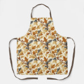オークエレガントリーフ&ピネコン秋パターン エプロン (正面)
