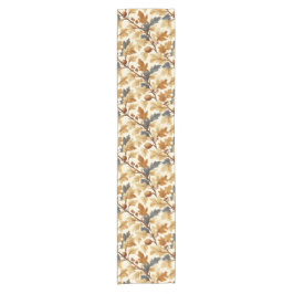 オークエレガントリーフ&ピネコン秋パターン ショートテーブルランナー