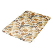 オークエレガントリーフ&ピネコン秋パターン バスマット (アングル)