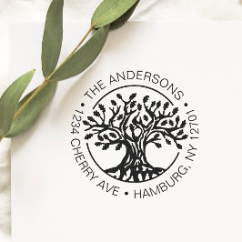 オークカスタムツリー差出人住所 セルフインキングスタンプ