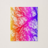 オークカラフルツリーデザイン ジグソーパズル (縦)