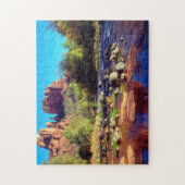 オーククリークで反射するカテドラルロック ジグソーパズル (縦)