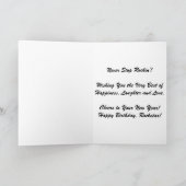 「オークグローブギター」誕生日カード カード (内部)