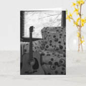 「オークグローブギター」誕生日カード カード (黄色い花)