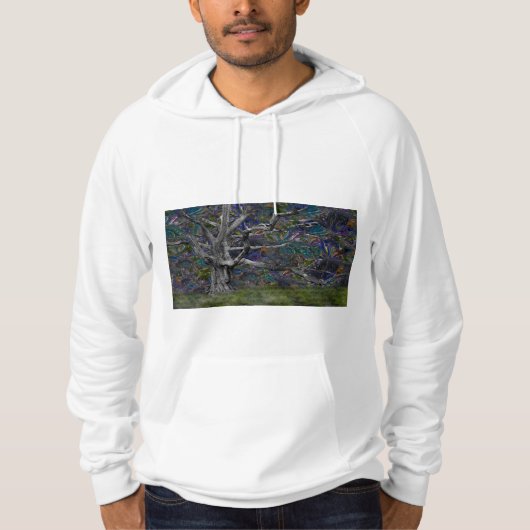 オークサイケデリック材 パーカ (正面)