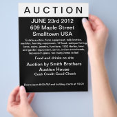 オークションのチラシ チラシ (手)