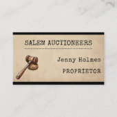 オークションオークションハウスビジネスレベル 名刺 (正面)