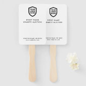 オークションパドル |チャリティイベント入札ロモダンゴ ハンドファン (正面&裏面)