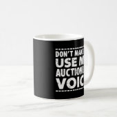 オークション入札評価者の入札入札入札入札者が自分のオークション主催者を使用する コーヒーマグカップ (正面右)