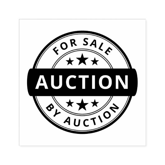 オークション用ゴム印による販売 ラバースタンプ (インプリント)