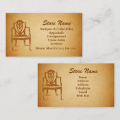 オークション、アンティークおよび収集品の名刺 名刺 (正面/裏面)