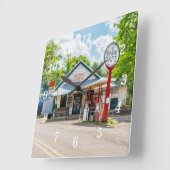 オークジェネラルストアウォールクロック スクエア壁時計 (傾斜)