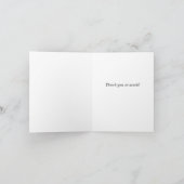 オークスグレースケールサンキューカード サンキューカード (内部)