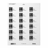 オークスグレースケール住所 シール (フルシート)