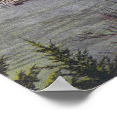 オークス遊園地の空中眺め ポスター (角)