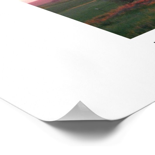 オークツリーの夕日 – ファイナリストの写真 ポスター (角)