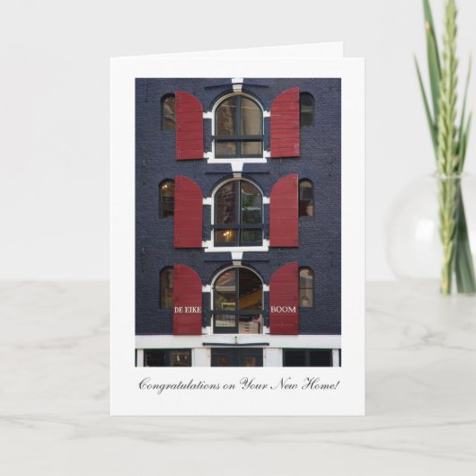 オークツリーアイズ – ニューホームおめでとう カード (正面)