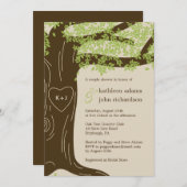 オークツリーウェディングシャワー招待状 シーズンカード (正面/裏面)