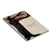 オークツリーウェディングプランナーノートブック-赤 ノートブック (右側)