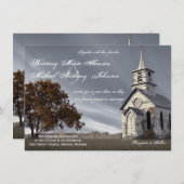 オークツリーカントリーチャーチ結婚式招待状 招待状 (正面/裏面)