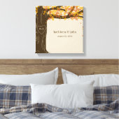 オークツリーキャンバスプリントアート – オレンジ キャンバスプリント (インサイチュ (寝室))