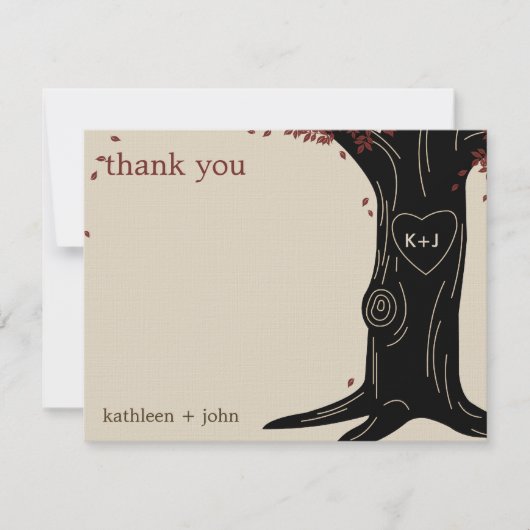 オークツリーサンキューカード サンキューカード (正面)