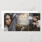 オークツリーストリングラ素朴イツ結婚の感謝 サンキューカード (正面/裏面)