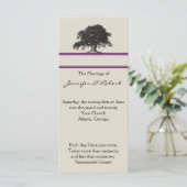 オークツリープランテーションインパープル結婚式 プログラム (スタンド正面)