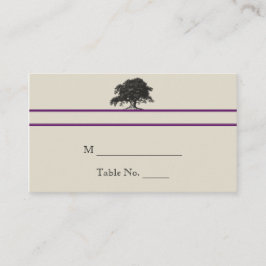 オークツリープランテーション結婚イン紫座席表 プレイスカード