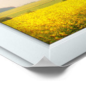 オークツリーホワイト3ペインウィンドウ錯覚 ポスター (角)