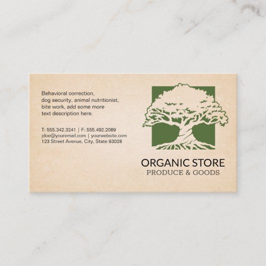 オークツリーロゴ 名刺 (正面)