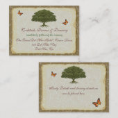 オークツリー披露宴エンクロージャカード エンクロージャーカード (正面/裏面)