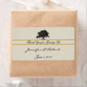 オークツリー植栽金ゴールドボトルのラベル ラベル (インサイチュ)