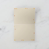 オークツリー秋の結婚式サンキューノートカード サンキューカード (内部)