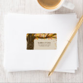 オークツリー秋の結婚式住所 シール (インサイチュ)