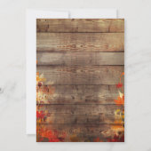 オークツリー秋素朴ブライダルシャワー招待 招待状 (裏面)