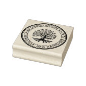 オークツリー素朴ア縁どアドレスの自然とビジネス ラバースタンプ (スタンプ)