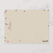 オークツリー結婚のテーブル番号カード ポストカード (裏面)