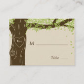 オークツリー結婚ズフラット座席表 プレイスカード (正面)