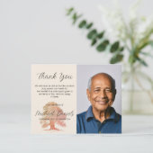 オークツリー葬儀サンキューカード 招待状 (スタンド正面)