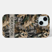 オークツリー カモフラージュ カスタマイズ Case-Mate iPhoneケース iPhone 15ケース (裏面 (横))